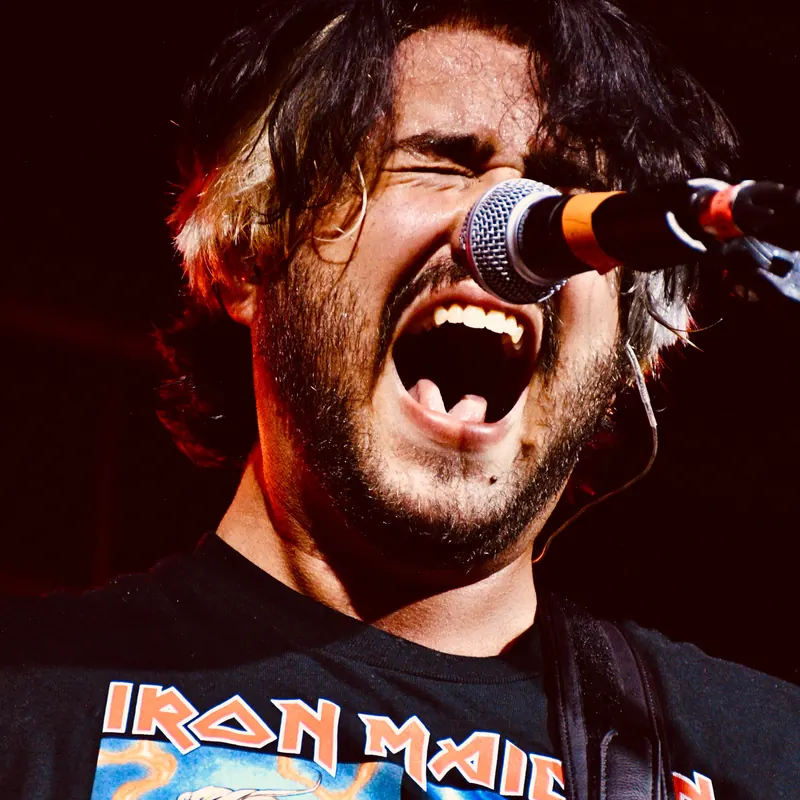 Adam Answer’s vocalist screaming into the microphone